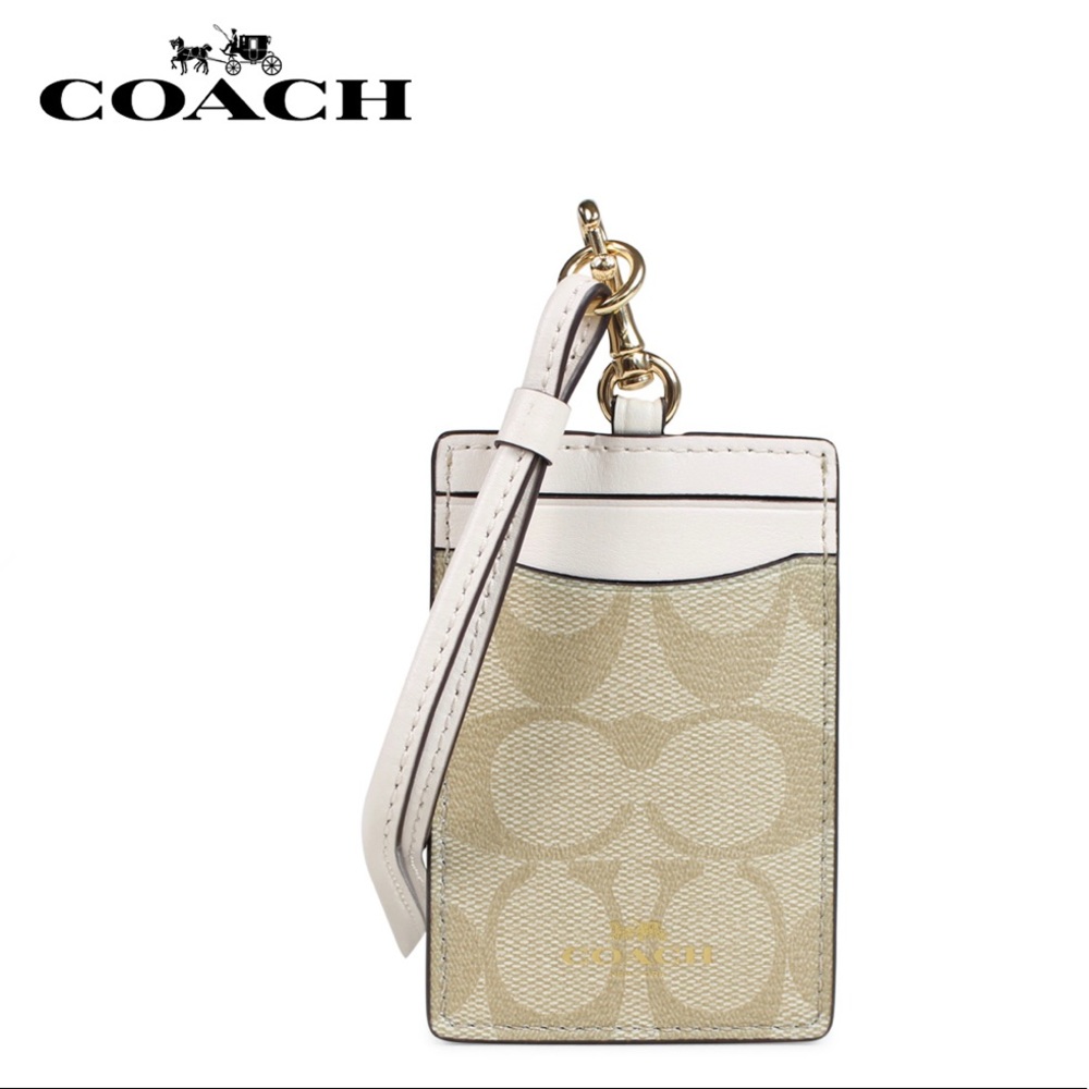 Coach Signature ID Lanyard